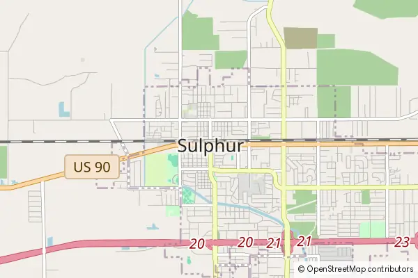 Mapa Sulphur