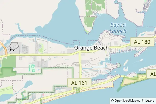 Mapa Orange Beach