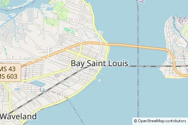 Mapa Bay Saint Louis