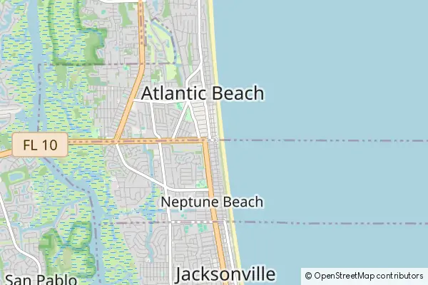 Mapa Neptune Beach