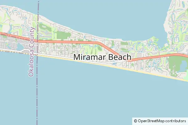 Mapa Miramar Beach