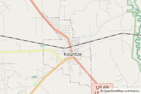 Mapa Kountze