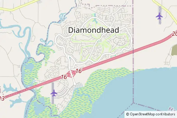 Mapa Diamondhead