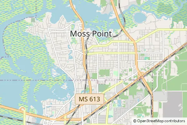 Mapa Moss Point