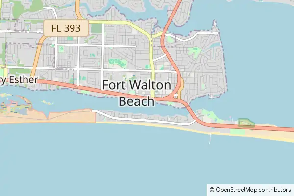 Mapa Fort Walton Beach