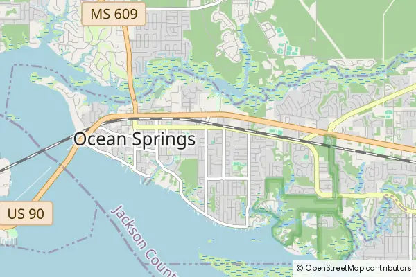 Mapa Ocean Springs
