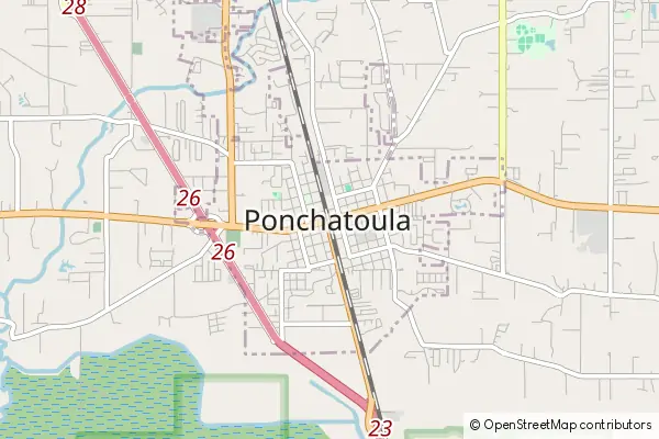 Mapa Ponchatoula