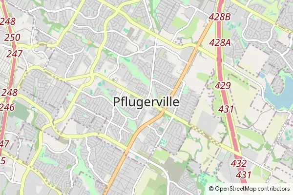 Mapa Pflugerville