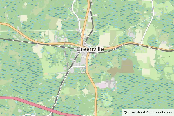 Mapa Greenville