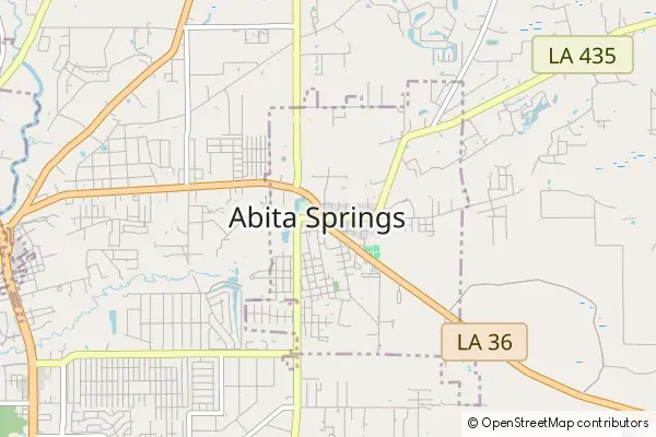 Mapa Abita Springs