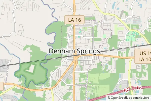 Mapa Denham Springs