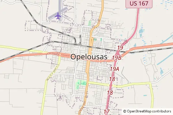 Mapa Opelousas