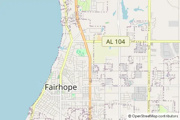 Mapa Fairhope