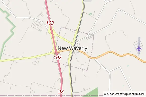 Mapa New Waverly