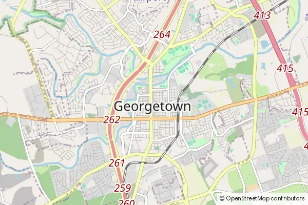 Mapa Georgetown