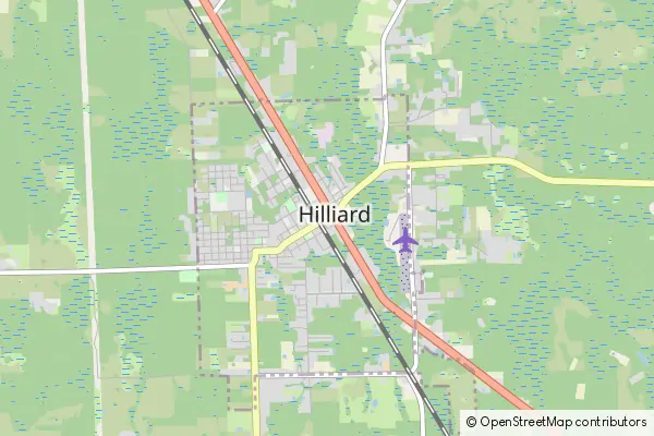 Mapa Hilliard