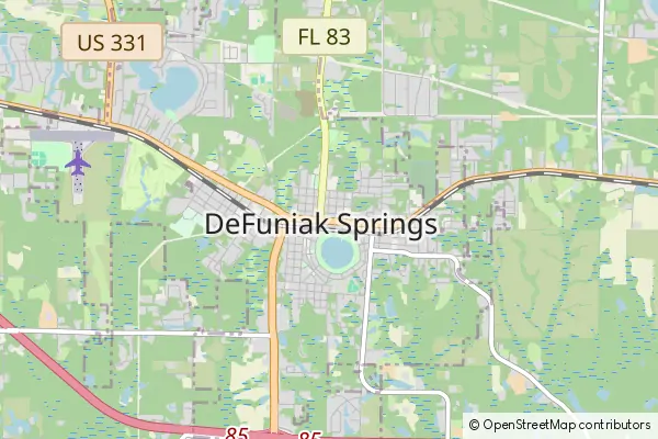 Mapa DeFuniak Springs