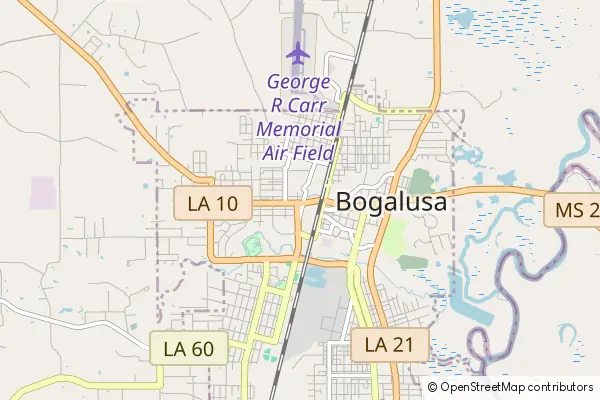 Mapa Bogalusa