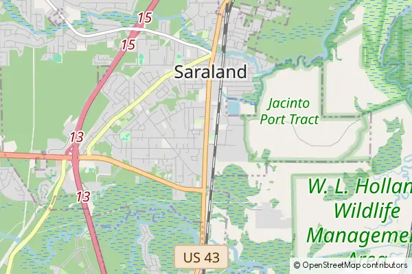 Mapa Saraland