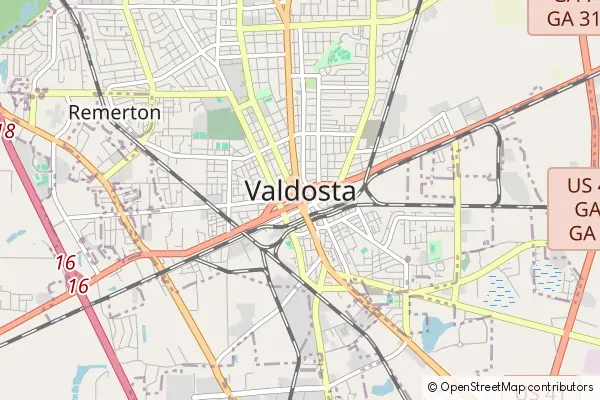 Mapa Valdosta