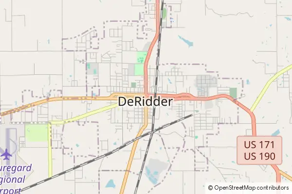 Mapa DeRidder