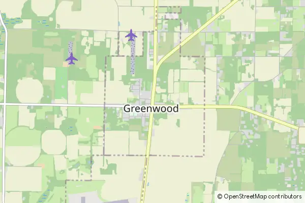 Mapa Greenwood