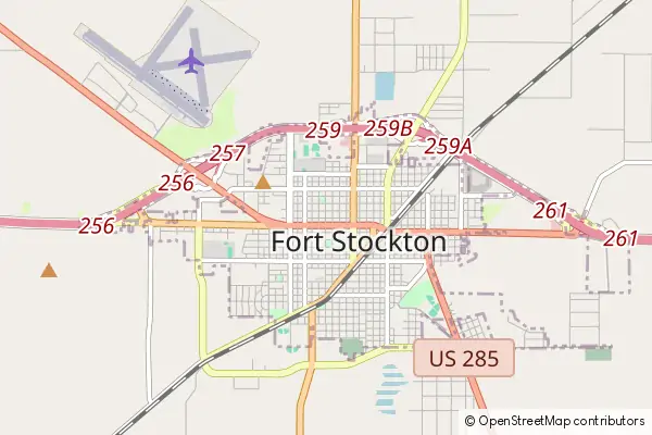 Mapa Fort Stockton