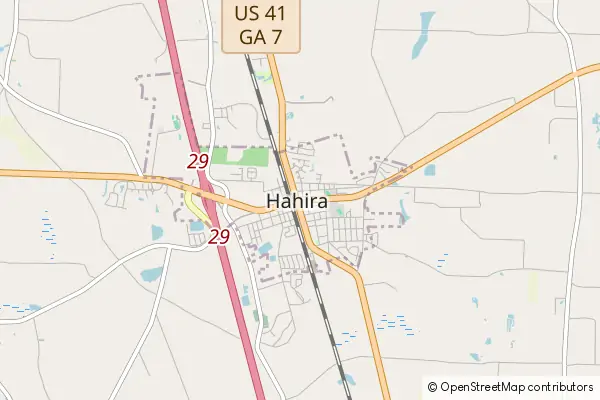 Mapa Hahira