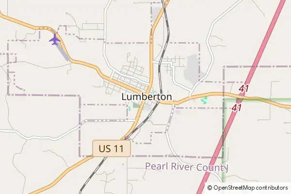 Mapa Lumberton