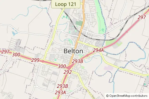 Mapa Belton