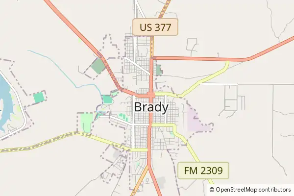 Mapa Brady