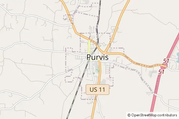 Mapa Purvis