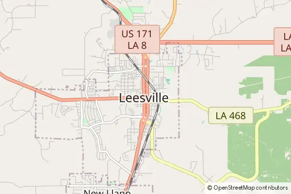 Mapa Leesville