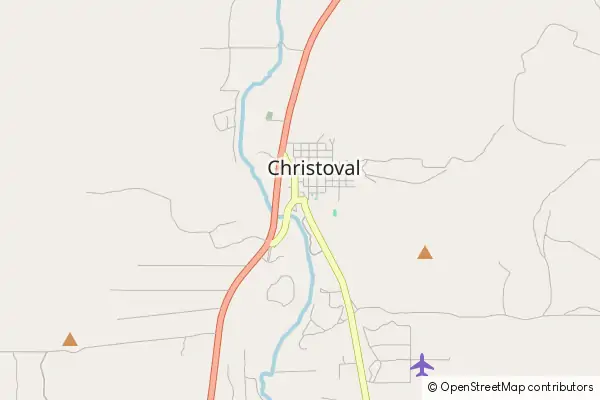 Mapa Christoval