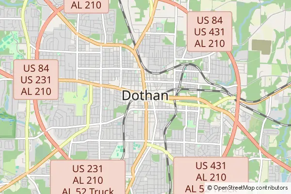 Mapa Dothan