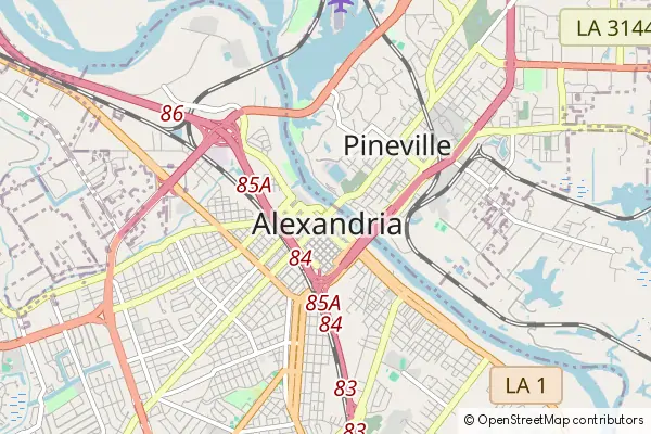 Mapa Alexandria