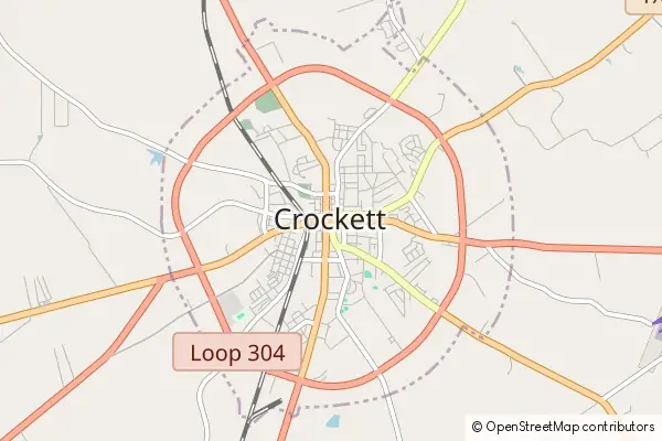 Mapa Crockett