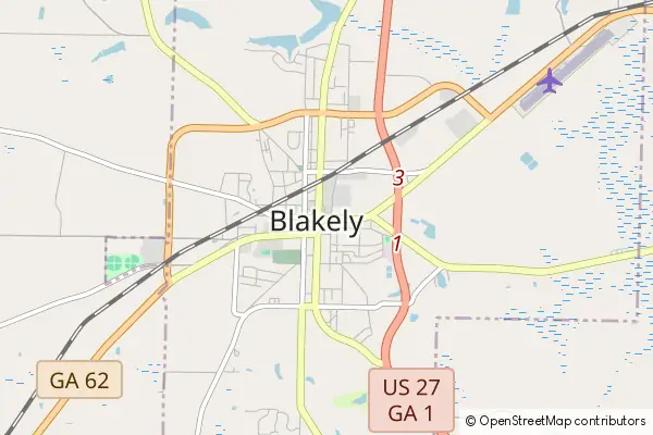 Mapa Blakely