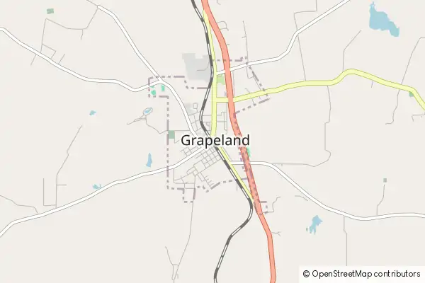 Mapa Grapeland