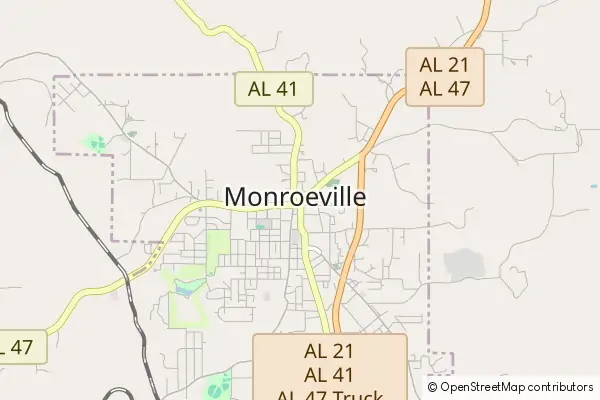 Mapa Monroeville