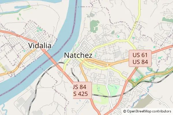 Mapa Natchez