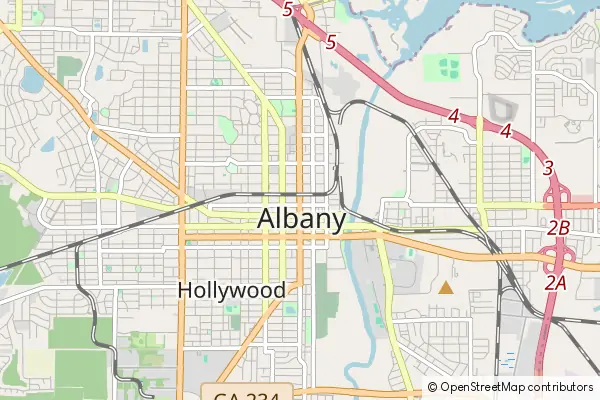 Mapa Albany