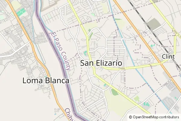 Mapa San Elizario