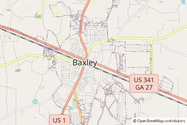 Mapa Baxley