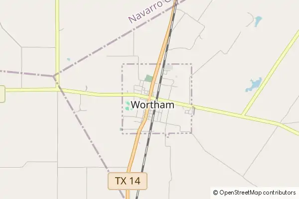 Mapa Wortham