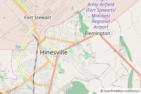 Mapa Hinesville