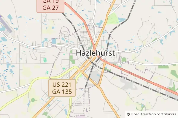 Mapa Hazlehurst