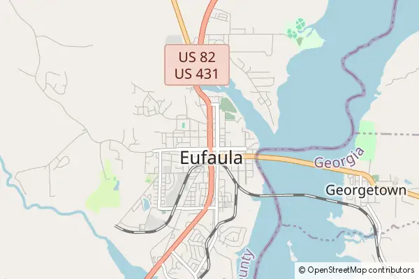 Mapa Eufaula