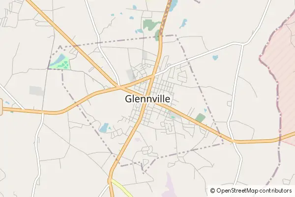 Mapa Glennville