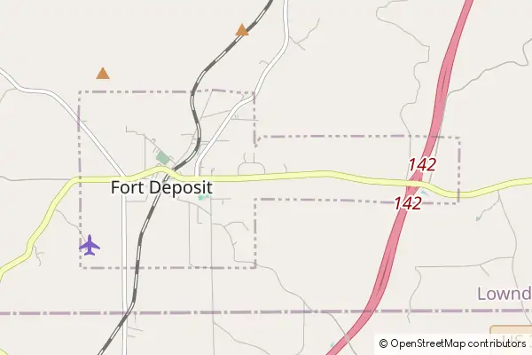 Mapa Fort Deposit